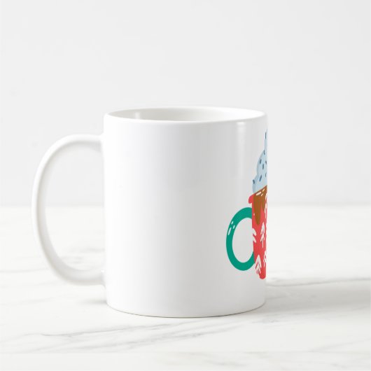 ホットチョコレートとジンジャーブレッドマン コーヒーマグカップ (左)