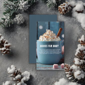 ホットチョコレートとホイップクリーム居心地の良いベビーシャワー エンクロージャーカード