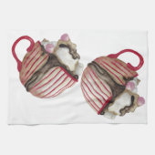 ホットチョコレートとマシュマロのココアサンデー キッチンタオル (横)