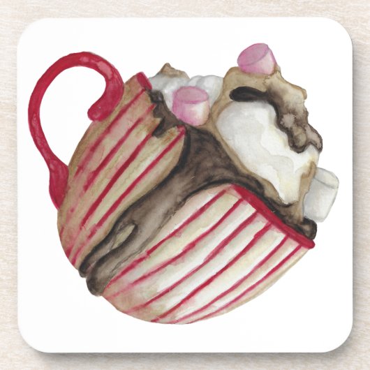ホットチョコレートとマシュマロのココアサンデー コースター (正面)