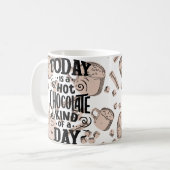 ホットチョコレートにぴったりの日 コーヒーマグカップ (正面左)