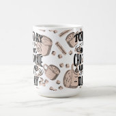 ホットチョコレートにぴったりの日 コーヒーマグカップ (中央)