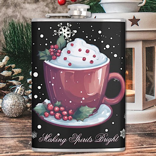 ホットチョコレートのクリスマスカップ フラスク