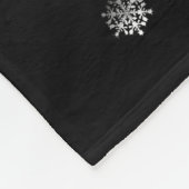 ホットチョコレートのクリスマスカップ フリースブランケット (角)