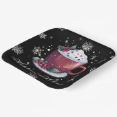 ホットチョコレートのクリスマスカップ ペーパープレート (傾斜あり)