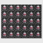 ホットチョコレートのクリスマスカップ ラッピングペーパー (フラット)