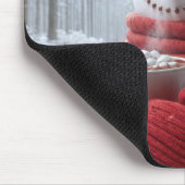 ホットチョコレートの雪だるま マウスパッド (コーナー)