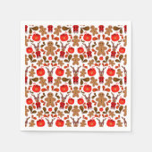 ホットチョコレートを使ったかわいいカスキーのクリスマストナカイ スタンダードカクテルナプキン (正面)