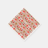 ホットチョコレートを使ったかわいいカスキーのクリスマストナカイ スタンダードカクテルナプキン (角)