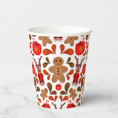 ホットチョコレートを使ったかわいいカスキーのクリスマストナカイ 紙コップ (裏面)