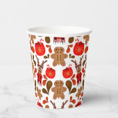 ホットチョコレートを使ったかわいいカスキーのクリスマストナカイ 紙コップ (右)