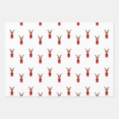 ホットチョコレートを使ったカスカイかわいいクリスマストナカイ ラッピングペーパーシート (正面2)