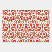 ホットチョコレートを使ったカスカイかわいいクリスマストナカイ ラッピングペーパーシート (正面2)