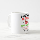 ホットチョコレートを飲みたい コーヒーマグカップ (正面左)