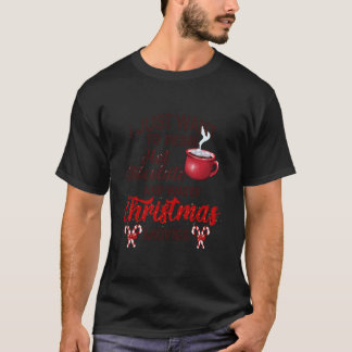 ホットチョコレートを飲んでクリスを見たい Tシャツ