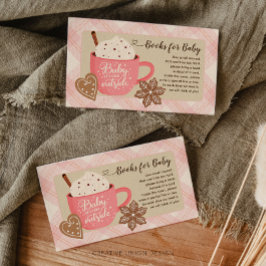 ホットチョコレートウィンターベビーガールブックスベビー エンクロージャーカード