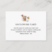 ホットチョコレートウィンターベビーシャワーカスタム エンクロージャーカード (正面)