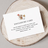 ホットチョコレートウィンターベビーシャワーカスタム エンクロージャーカード