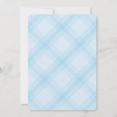 ホットチョコレートウィンターベビーシャワーボーイベビー 招待状 (裏面)