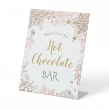 ホットチョコレートウィンターワンダーランドピンク金ゴールド