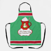 ホットチョコレートオールオーバープリントエプロン エプロン (正面)