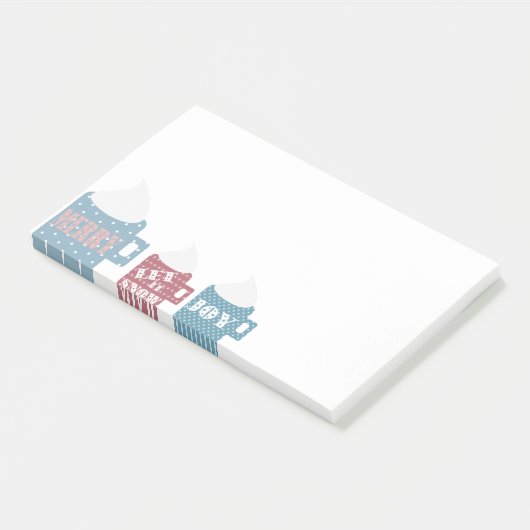 ホットチョコレートキャンプマカスタムグパーソナライズされた ポストイット (アングル)