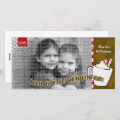 ホットチョコレートクリスマスフォトカード シーズンカード (正面/裏面)