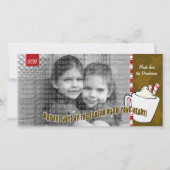 ホットチョコレートクリスマスフォトカード シーズンカード (正面)