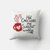 ホットチョコレートクリスマスホリデー クッション (裏面)