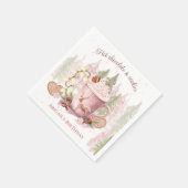 ホットチョコレートクリスマス誕生日紙ナプキンス スタンダードカクテルナプキン (角)