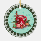 ホットチョコレートクリスマス セラミックオーナメント (裏面)