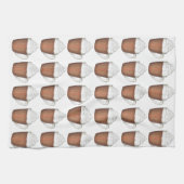 ホットチョコレートココアウィンタークリスマスホリデードリンク キッチンタオル (横)