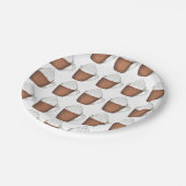 ホットチョコレートココアウィンターホリデークリスマスプレート ペーパープレート (アングル)