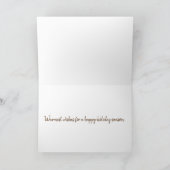 ホットチョコレートココア冬の休日を暖かい願い シーズンカード (内部)