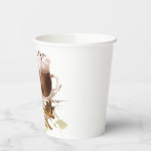 ホットチョコレートシナモンオレンジシーズンのご挨拶 紙コップ (左)