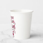 ホットチョコレートシーズンのカコアクリスマス 紙コップ (左)