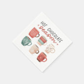 ホットチョコレートシーズン スタンダードカクテルナプキン (角)