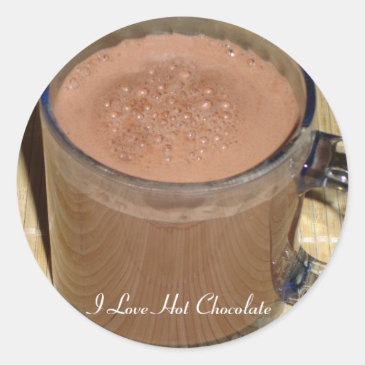 ホットチョコレートシール ラウンドシール (正面)
