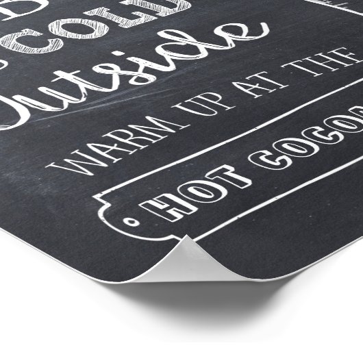 ホットチョコレートステーションサイン ポスター (角)