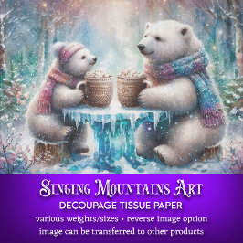 ホットチョコレートデカップウッドランド極熊 薄葉紙