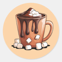 ホットチョコレートドリームマグステッカー