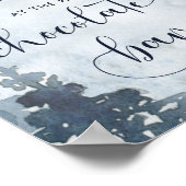 ホットチョコレートバーで冬の森を暖める ポスター (角)