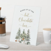 ホットチョコレートバーで温まるクリスマスツリー 台座サイン (インサイチュ)