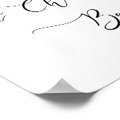 ホットチョコレートバーサインインスクリプト ポスター (角)