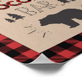 ホットチョコレートバーサインランバージャックココアテーブルサイン ポスター (角)