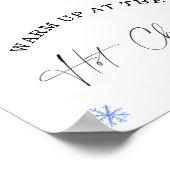 ホットチョコレートバーポスターで冬のウォーミングアップ ポスター (角)