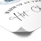 ホットチョコレートバーポスターで冬のウォーミングアップ ポスター (角)