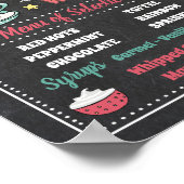 ホットチョコレートバーメニューパーティーポスターサイン ポスター (角)