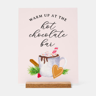 ホットチョコレートバー アクリルサイン