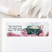 ホットチョコレートパーソナライズされた住所 シール (インサイチュ)